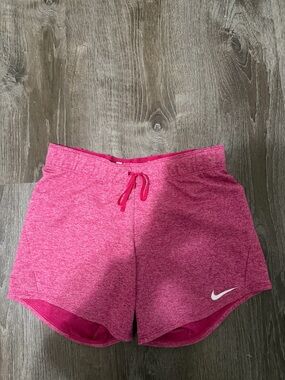 Nike Women's Hot Pink Heather Athletic Shorts